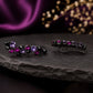 Reverse Earring ( Black x Purple )