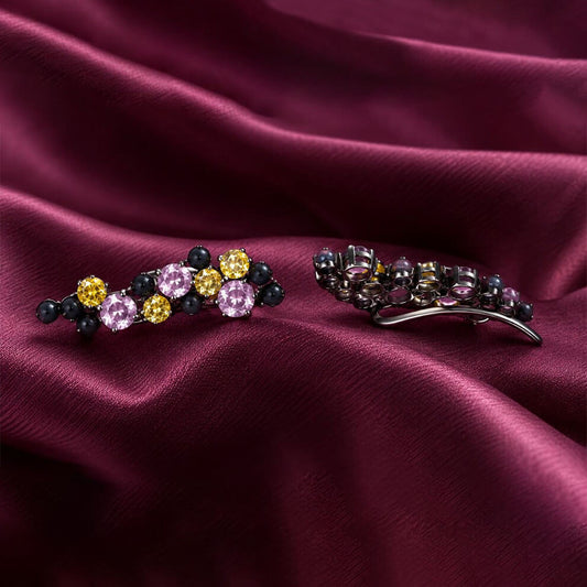 Reverse Earring ( Black x Yellow )
