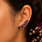Reverse Earring ( Black x green )
