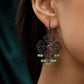 Black Theme Earring (purple)