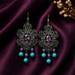 Black Theme Earring ( Purple )