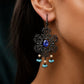 Black Theme Earring  ( Navy Blue )