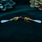 Reverse Earring (  Blue Drop )