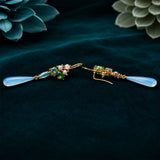 Reverse Earring (  Blue Drop )