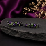 Reverse Earring ( Black x green )
