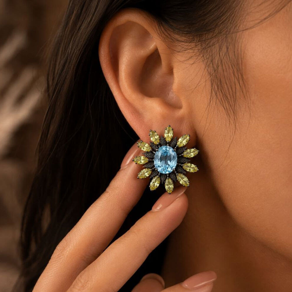 Sunflower Earring ( Yellow )
