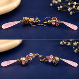 Reverse Earring ( Pink Drop )